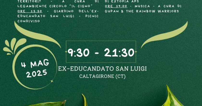 Giornata della Terra: a Caltagirone un evento tra ambiente e cultura