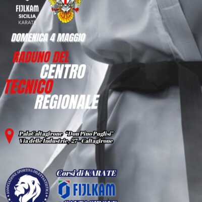 Caltagirone ospita il Raduno del Centro Tecnico Regionale FIJLKAM – Settore Karate