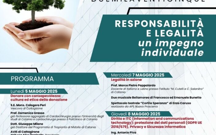 Caltagirone: al via la 10ª Settimana della Legalità all’Istituto “Majorana-Arcoleo”