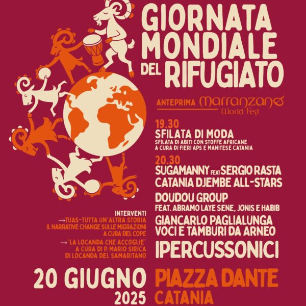 20 giugno 2025 – Giornata Mondiale del Rifugiato: a Catania una festa di musica, moda e inclusione