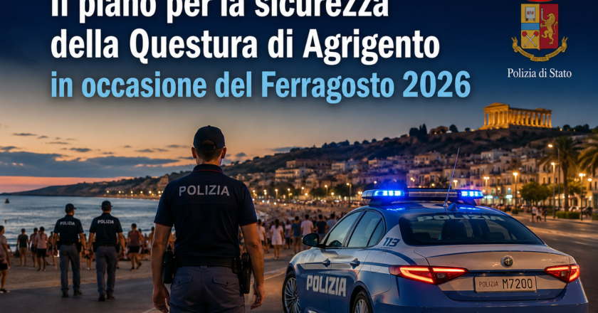 Ferragosto 2026, ad Agrigento scatta il piano straordinario della Questura per la sicurezza