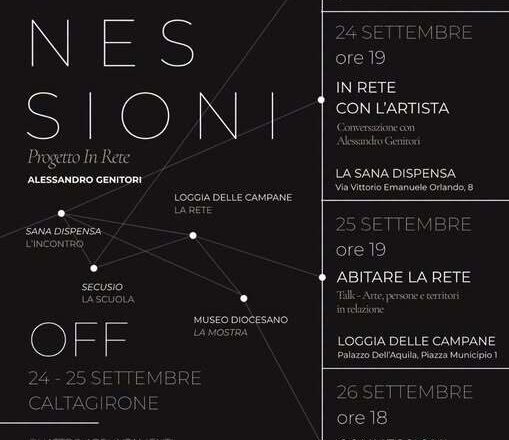 “Connessioni – Progetto In Rete”, quattro appuntamenti a Caltagirone dal 24 al 26 settembre