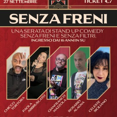Palermo, risate senza freni: il 27 settembre la stand-up comedy arriva all’Anfiteatro Urbis