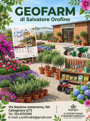 Geofarm di Salvatore Orofino partner de “L’Arte nel Piatto”: a Caltagirone il 5 e 6 settembre il territorio incontra l’eccellenza