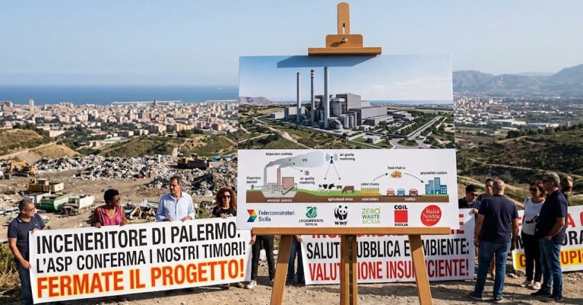 Inceneritore di Bellolampo: l’ASP di Palermo conferma le criticità evidenziate dalle associazioni ambientaliste e sindacali