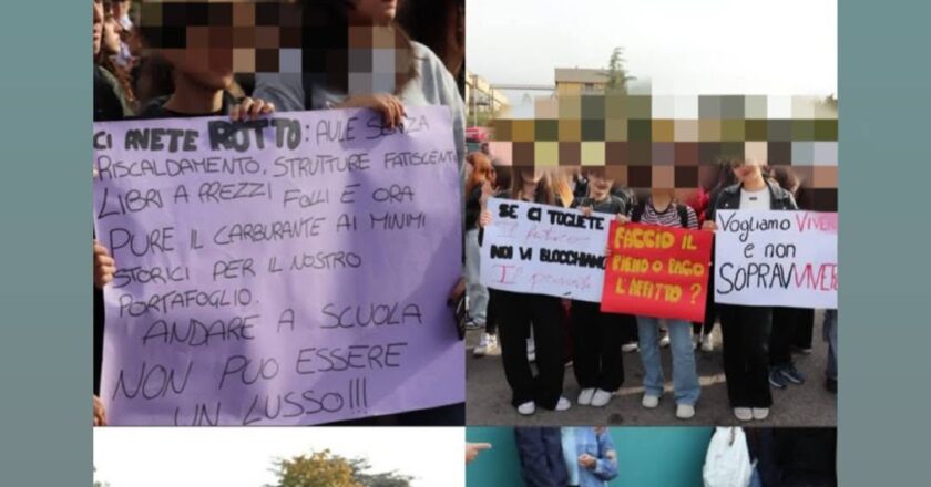 Caltagirone, gli studenti si uniscono alla protesta contro il carovita: presidio e mobilitazione giovani in Piazza Falcone Borsellino