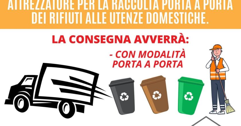 Caltagirone, dal 16 ottobre al via la distribuzione delle attrezzature per la raccolta differenziata