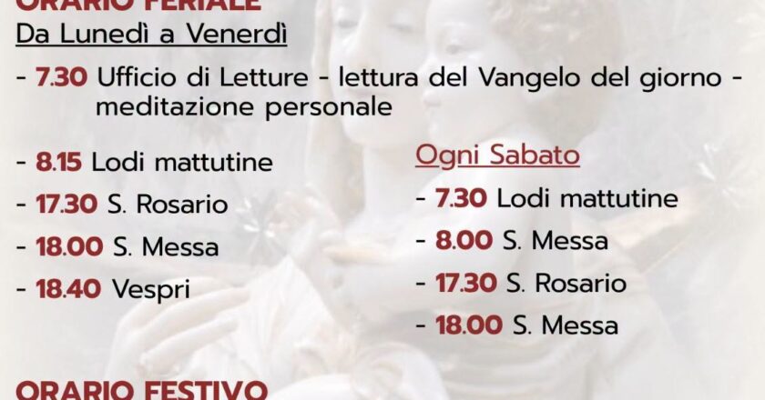 Parrocchia Santa Maria di Gesù a Caltagirone: diffusi i nuovi orari delle celebrazioni e delle attività pastorali